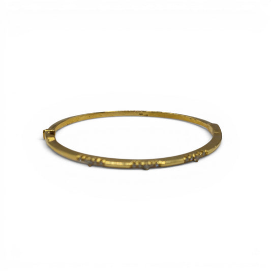 18ct yellow gold diamond bangle sh27158b