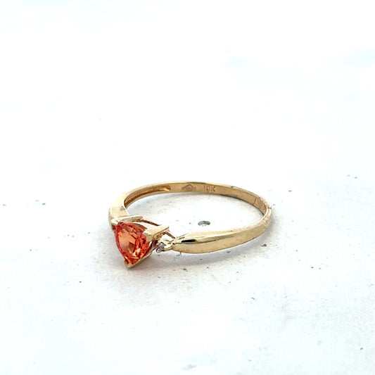 9ct yellow gold ring size N1/2 (sh25589l)