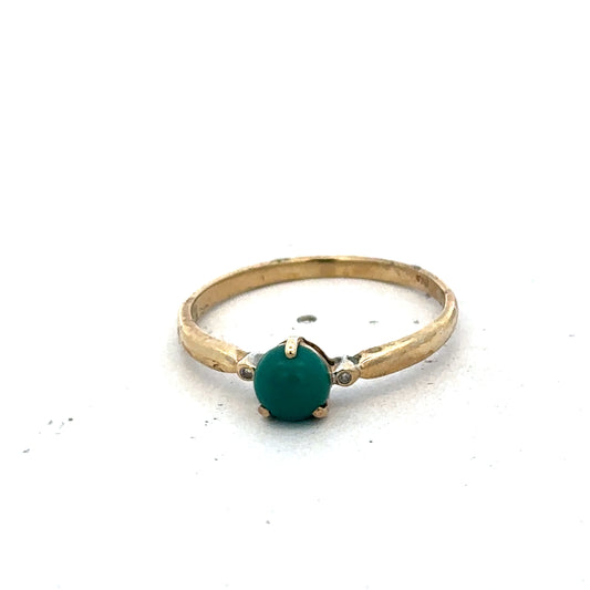 9ct yellow gold ring size S (sh25592l)