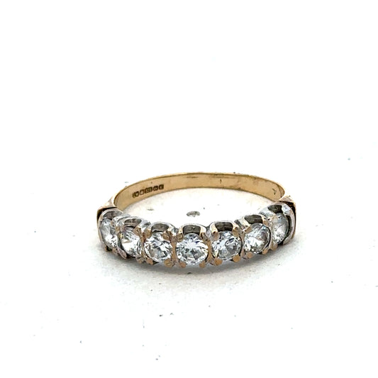 9ct yellow gold ring size Q (sh25600l)