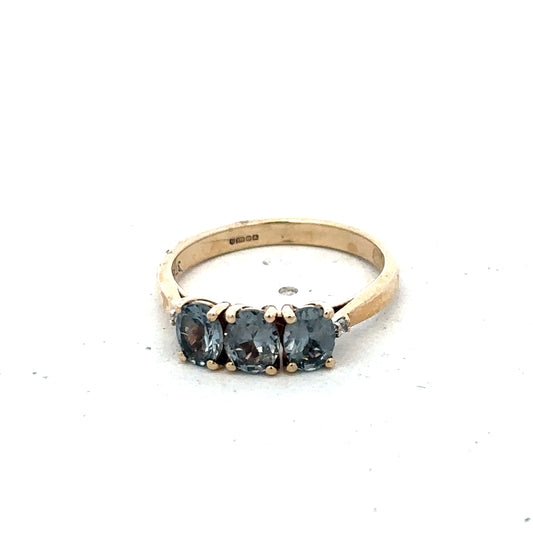 9ct yellow gold ring size L (sh25679l)