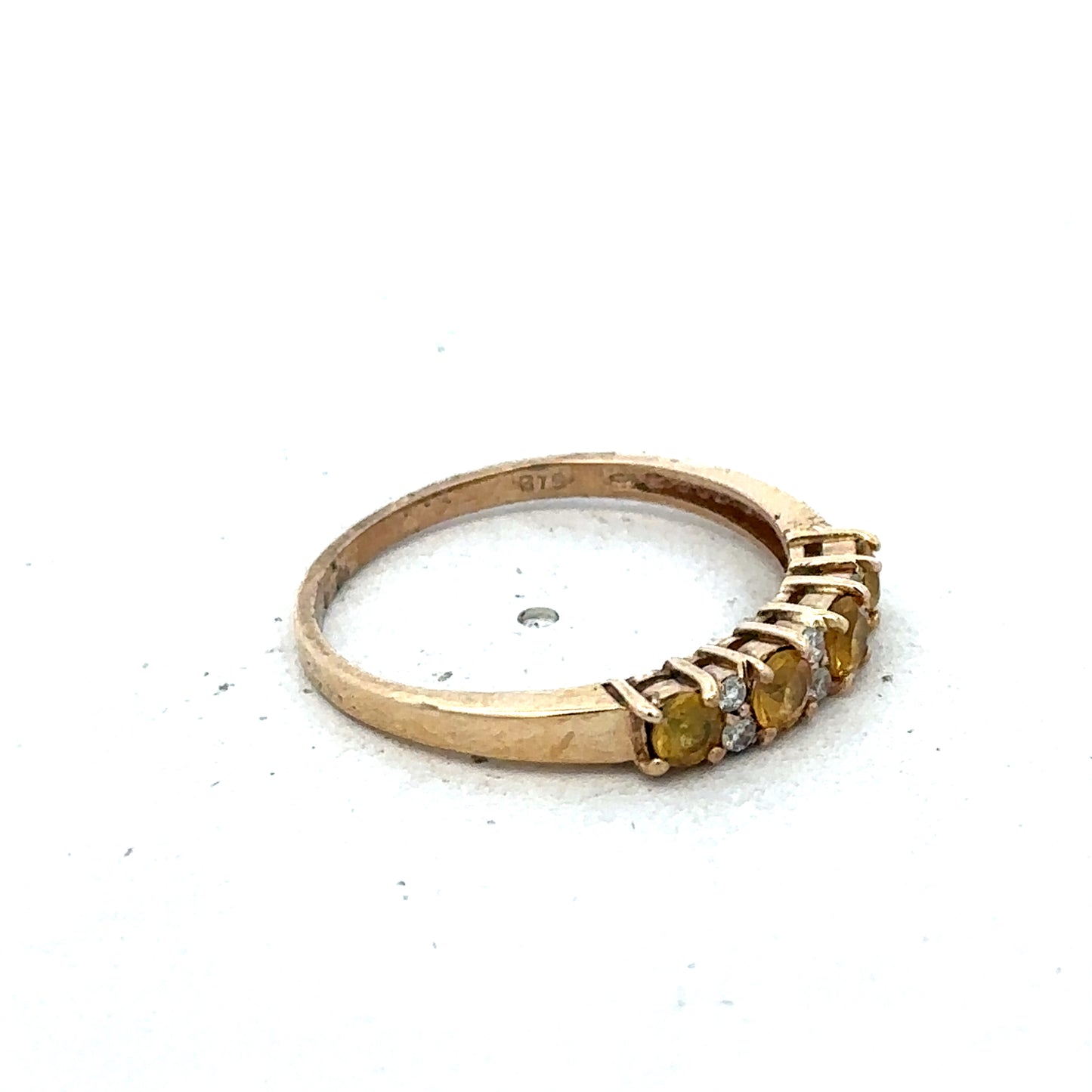 9ct yellow gold ring size N (sh25588l)