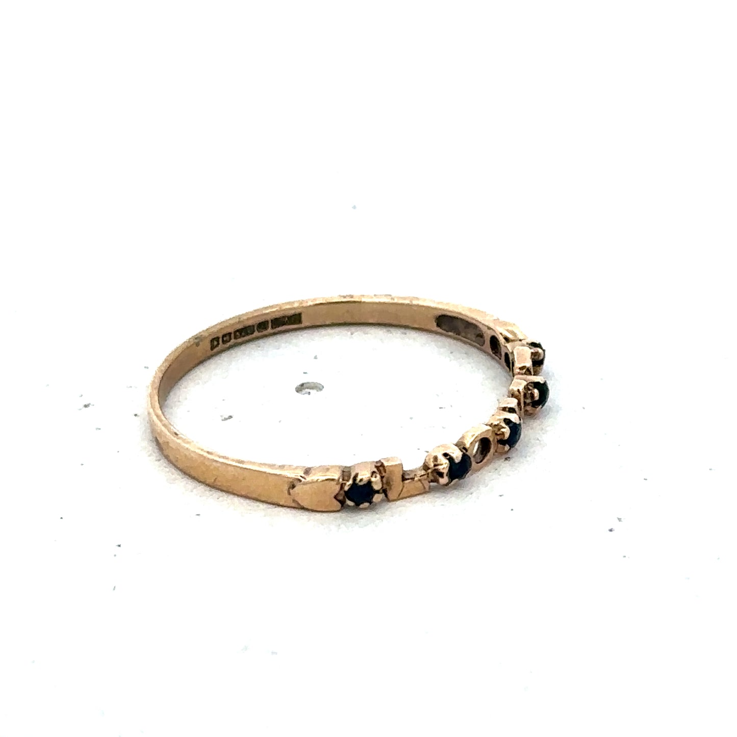 9ct yellow gold ring size R (sh25601l)