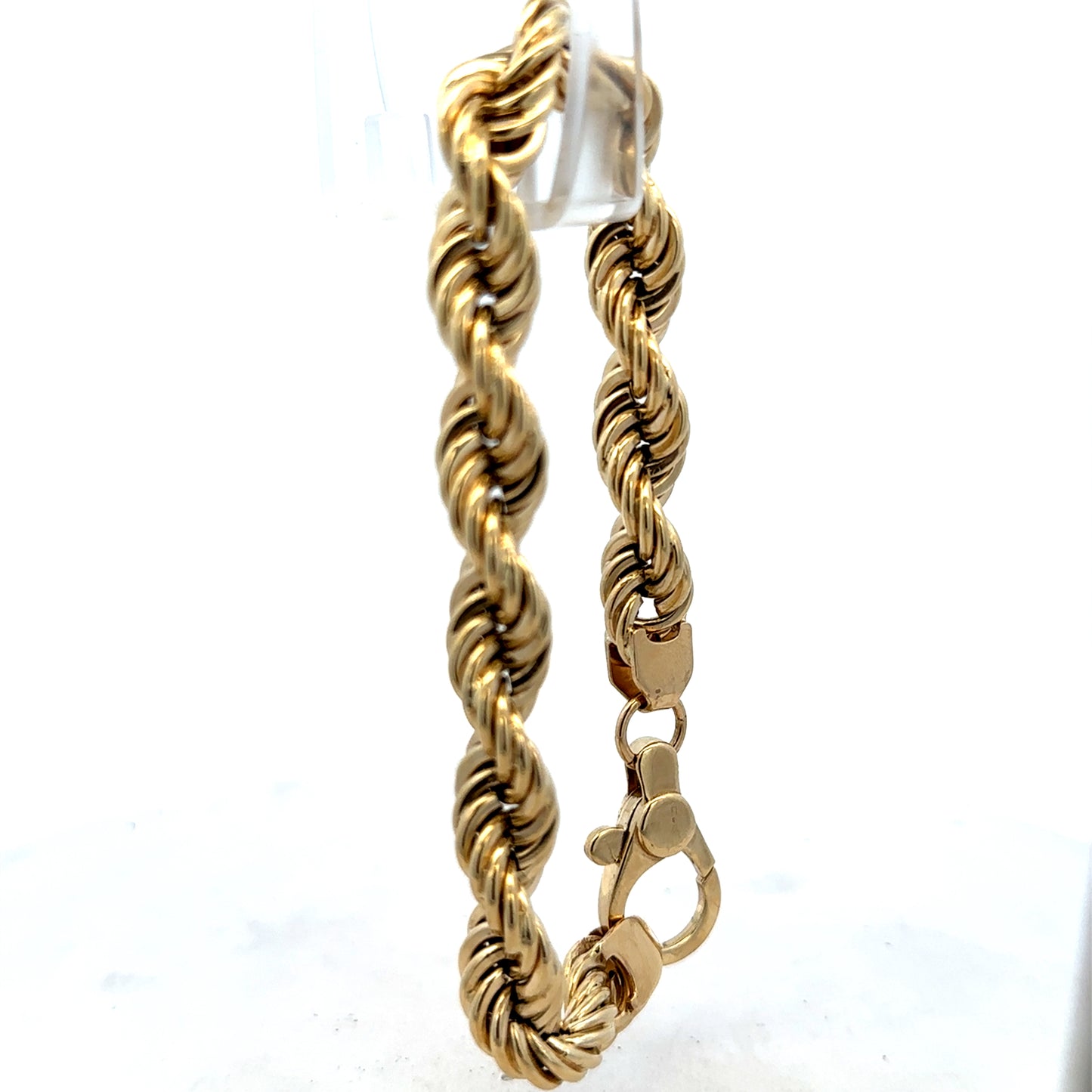 9ct yellow gold rope bracelet 25.6g (sh25614l)