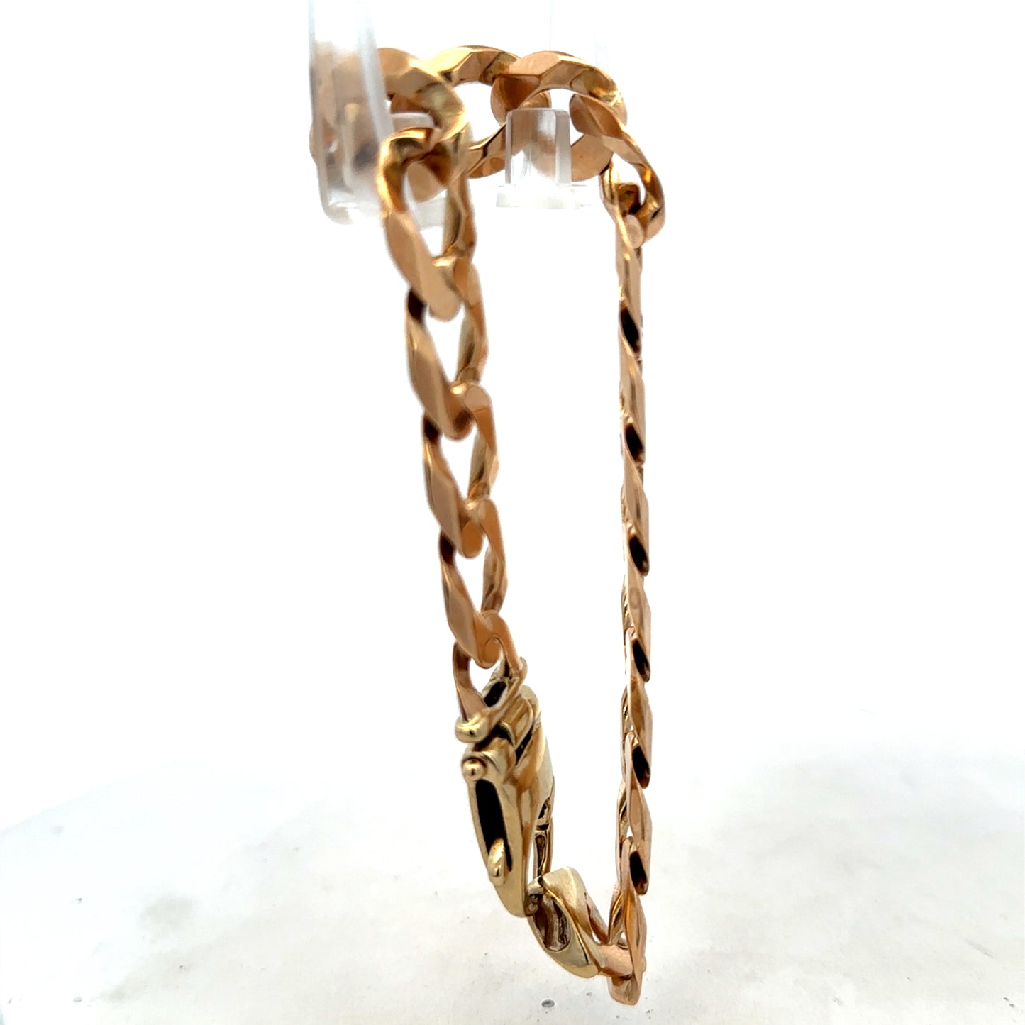 9ct yellow gold curb bracelet 48g (sh25729l)