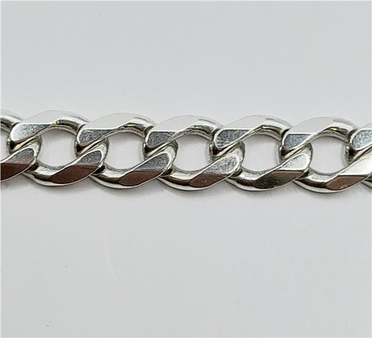 925 silver curb chain, 19 inch length, 50.5g, unbranded jewelry chain with a classic curb link design