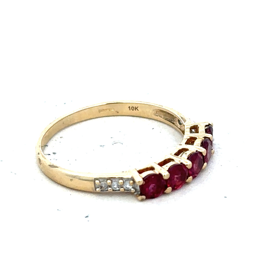 9ct yellow gold diamond ring in size R1/2 featuring a sparkling diamond setting, unbranded jewelry ring.