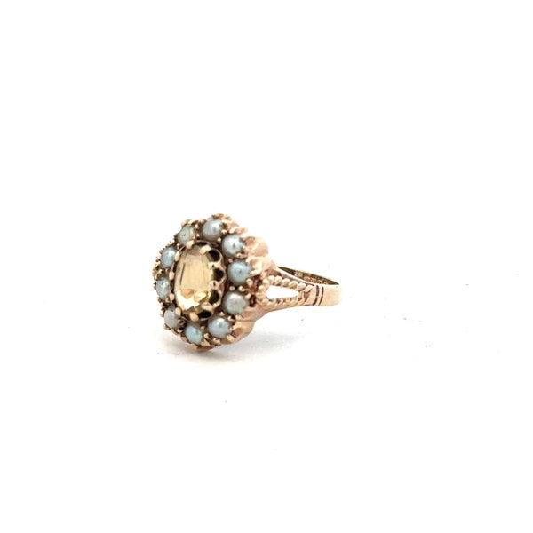9ct yellow gold ring size N1/2, unbranded jewelry, close-up showing smooth band and polished finish.
