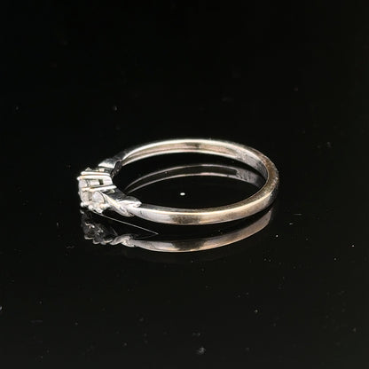9ct white gold diamond ring size Q1/2 featuring a sparkling diamond setting on a sleek band.