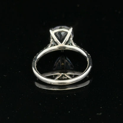 18ct white gold diamond ring size L1/2 with sparkling diamonds, showcasing elegant jewelry design.