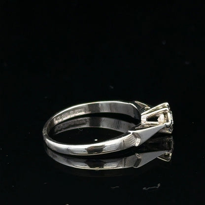 9ct white gold diamond ring with sparkling diamonds, unbranded jewelry piece on a white background