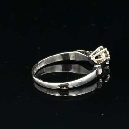 9ct white gold diamond ring with sparkling diamonds, showcasing an elegant unbranded jewelry design.