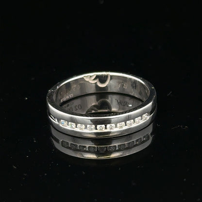 9ct white gold diamond ring with 0.20 carats, size M, featuring a sparkling solitaire diamond and elegant band.
