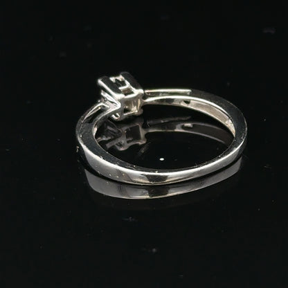 9ct white gold diamond ring with sparkling gemstones, elegant jewelry piece showcasing fine craftsmanship and radiant design.