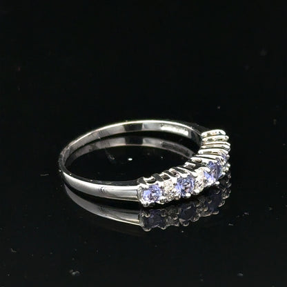 9ct white gold diamond ring size P (sh25327l)