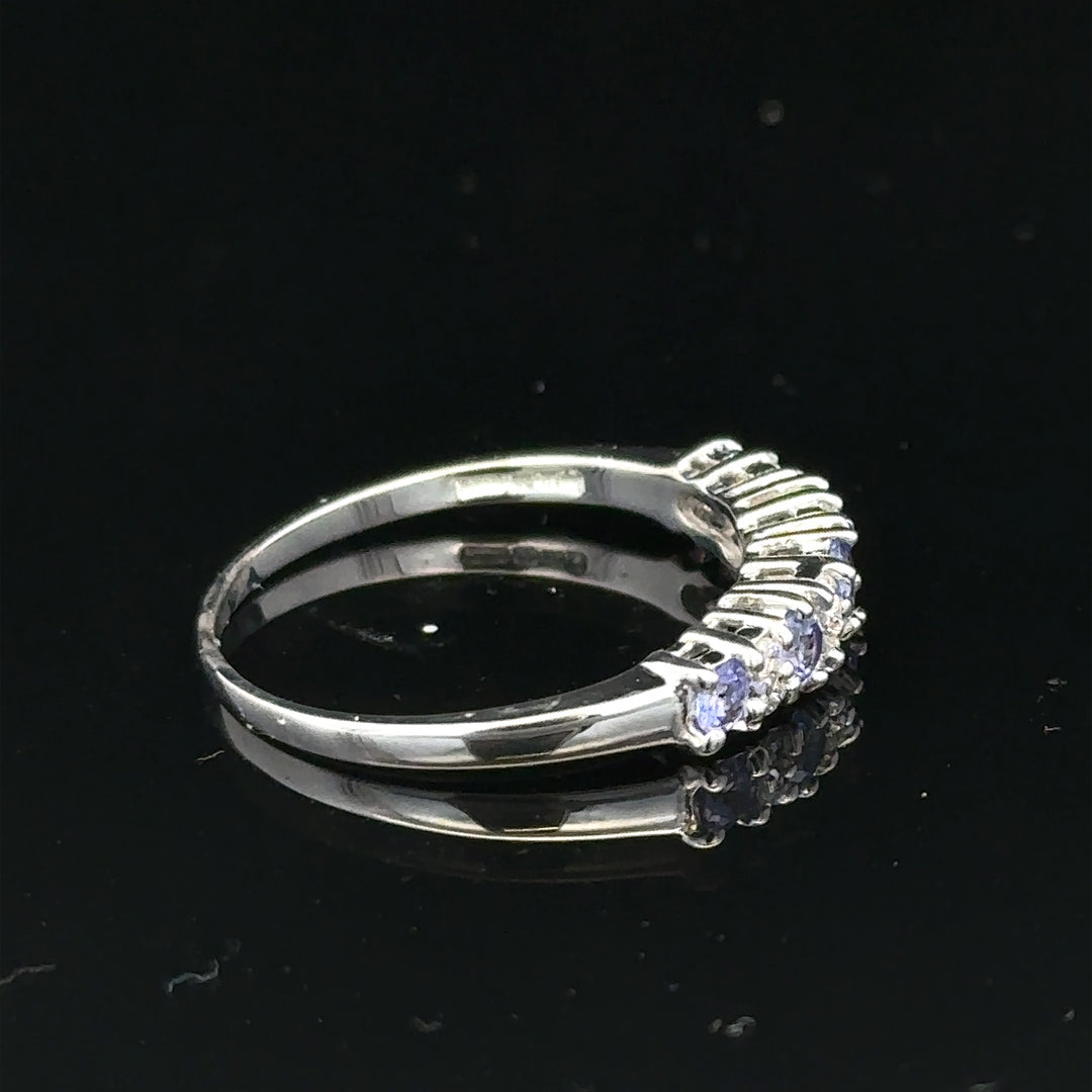 9ct white gold diamond ring size P (sh25327l)