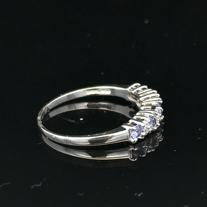 9ct white gold diamond ring size P (sh25327l)