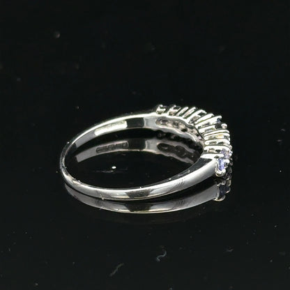 9ct white gold diamond ring size P (sh25327l)
