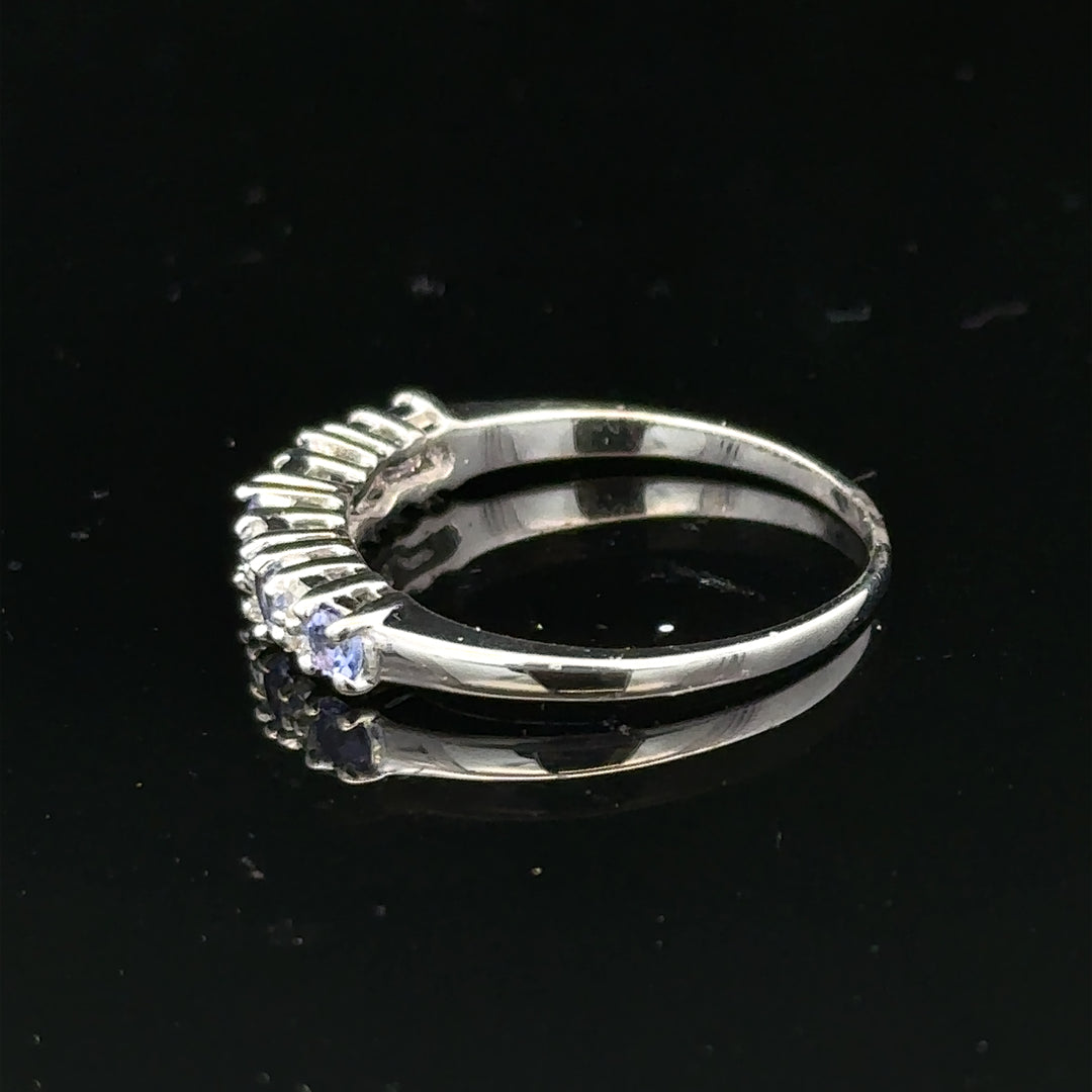 9ct white gold diamond ring size P (sh25327l)