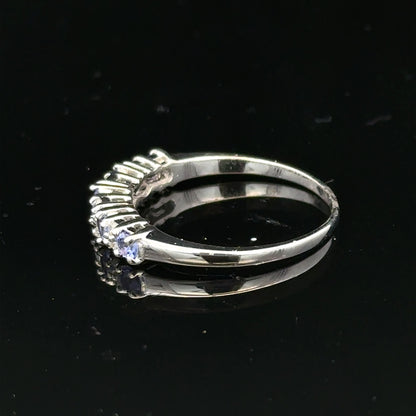 9ct white gold diamond ring size P (sh25327l)