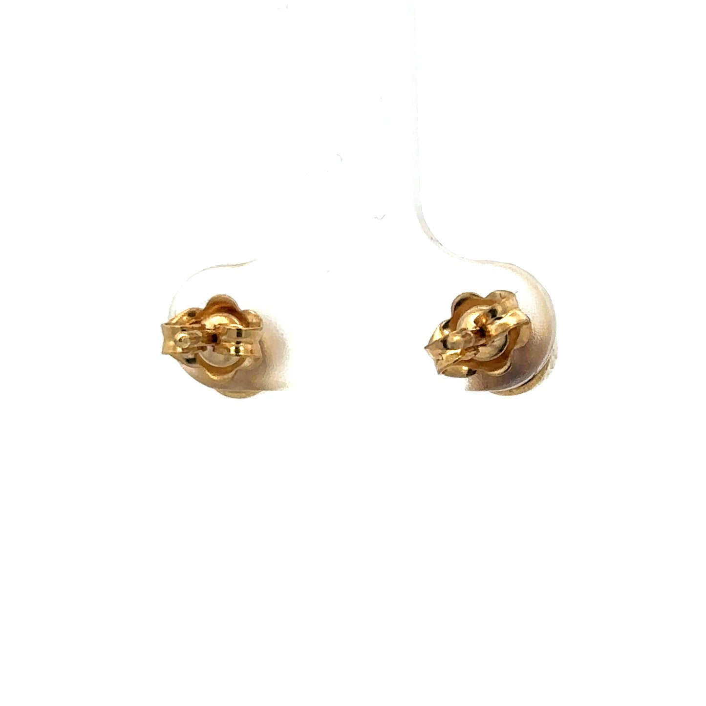Reeves and Sons 18ct gold lab-grown diamond stud earrings with 0.84 carat total weight, featuring sparkling round-cut diamonds.