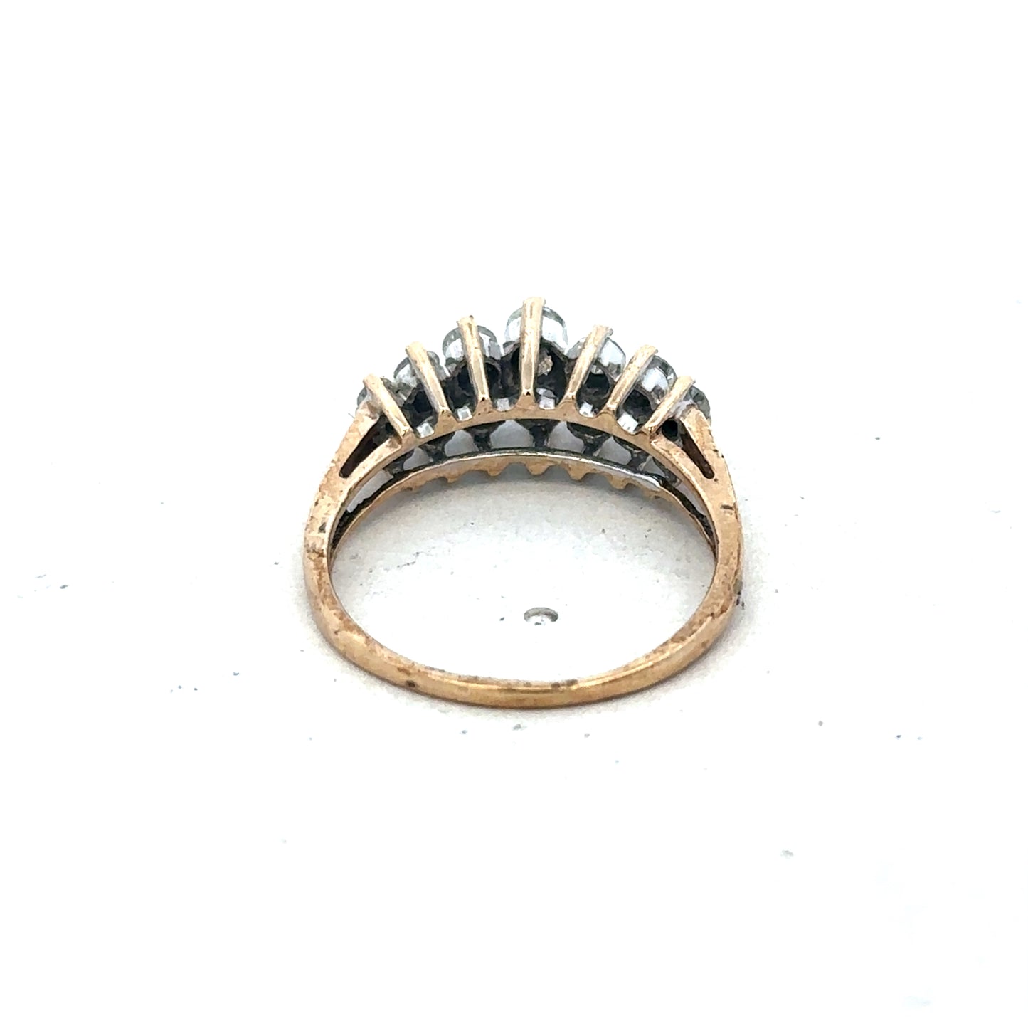 9ct yellow gold ring in size N1/2 featuring a simple band design, crafted by Reeves and Sons.