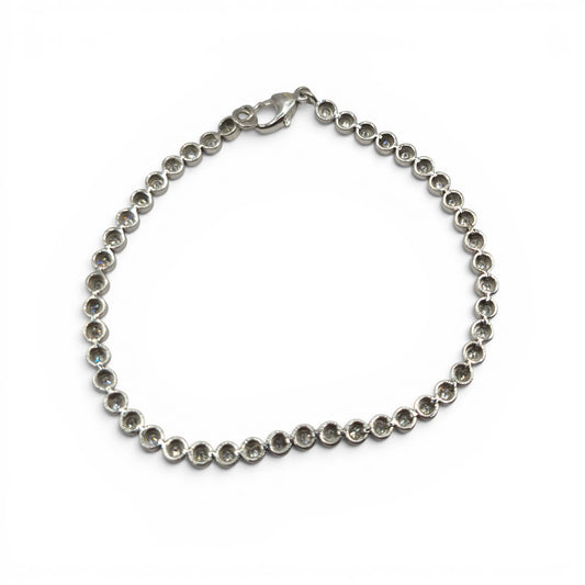 9ct white gold diamond line bracelet sh26952b