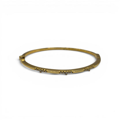 18ct yellow gold diamond bangle sh27158b