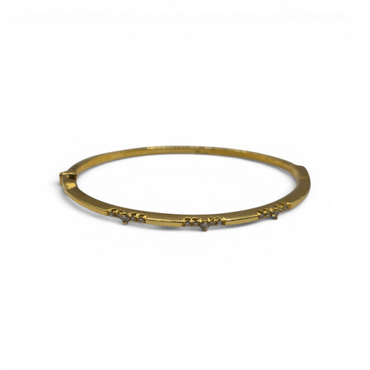 18ct yellow gold diamond bangle sh27158b