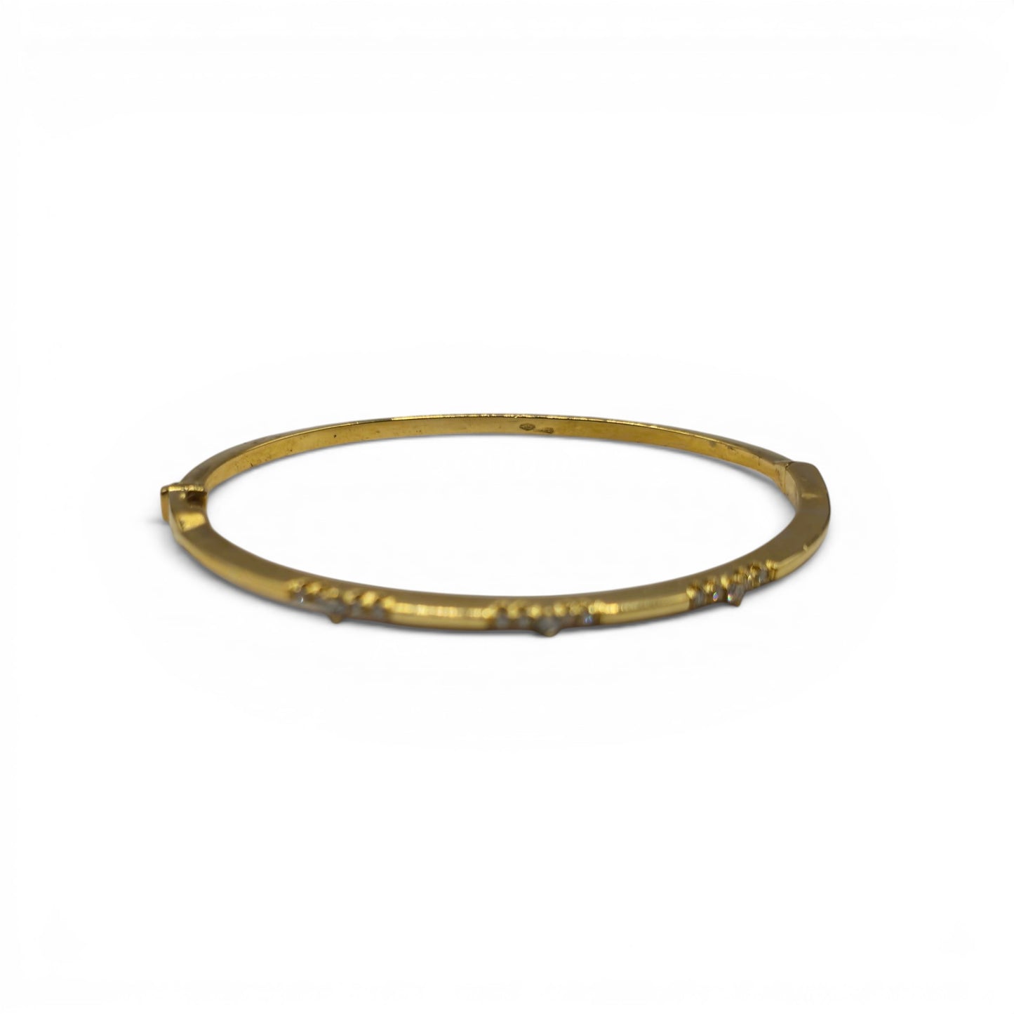 18ct yellow gold diamond bangle sh27158b
