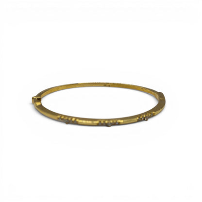 18ct yellow gold diamond bangle sh27158b