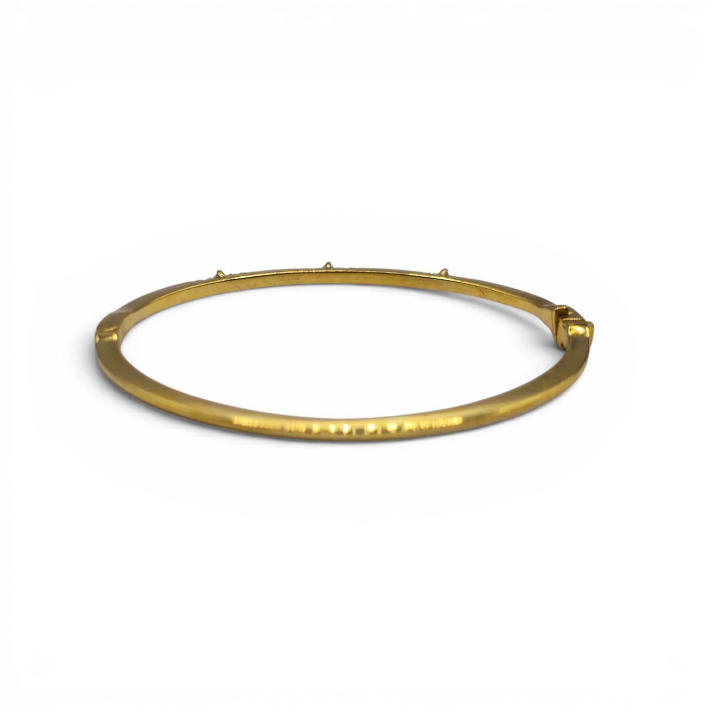 18ct yellow gold diamond bangle sh27158b