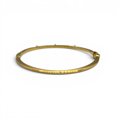18ct yellow gold diamond bangle sh27158b