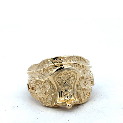 9ct gold Saddle ring sh27227b