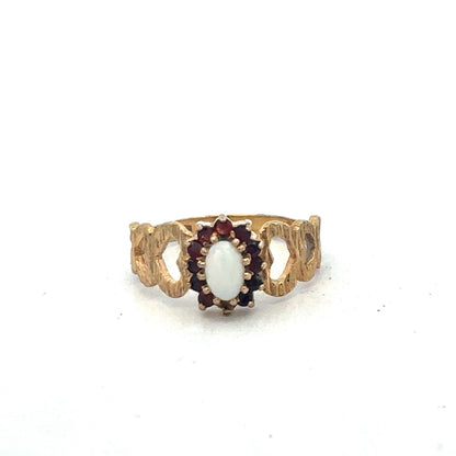 9ct yellow gold ring size M (sh26761b)
