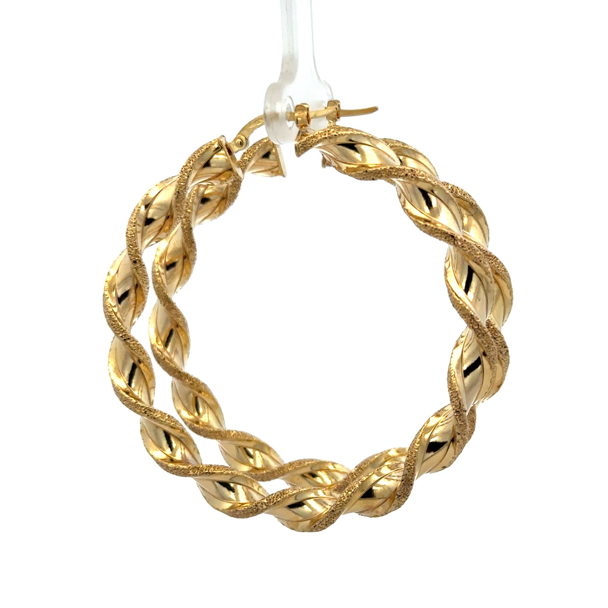 Reeves and Sons 9ct yellow gold hoop earrings, 5.8g, showcasing smooth, polished hoops with secure clasps.