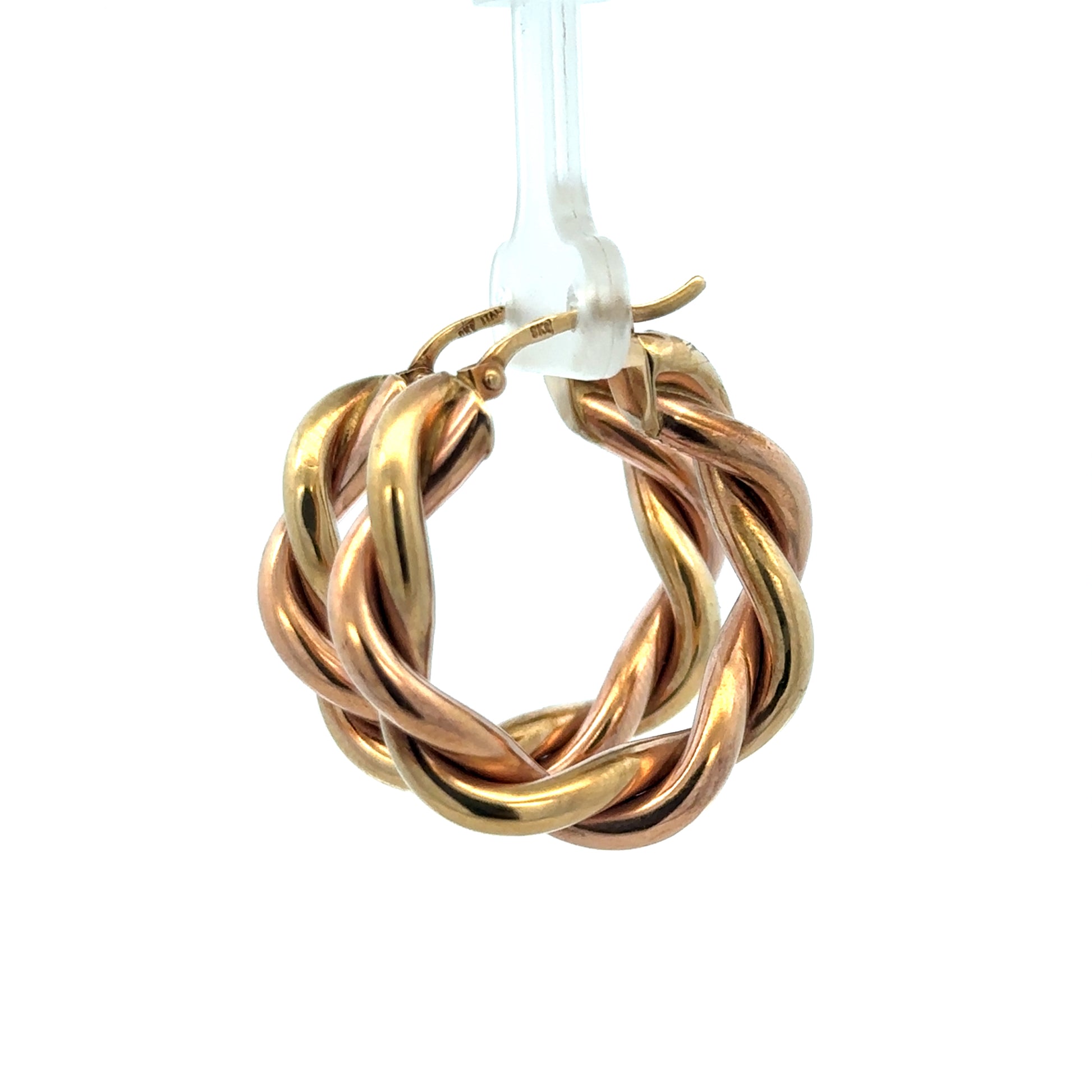 9ct yellow gold hoop earrings weighing 4.8g, featuring smooth circular design, by Reeves and Sons.
