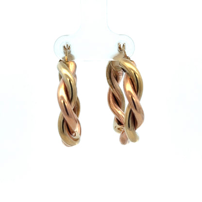 9ct yellow gold hoop earrings weighing 4.8g, stylish and classic jewelry from Reeves and Sons, close-up view of the hoops.