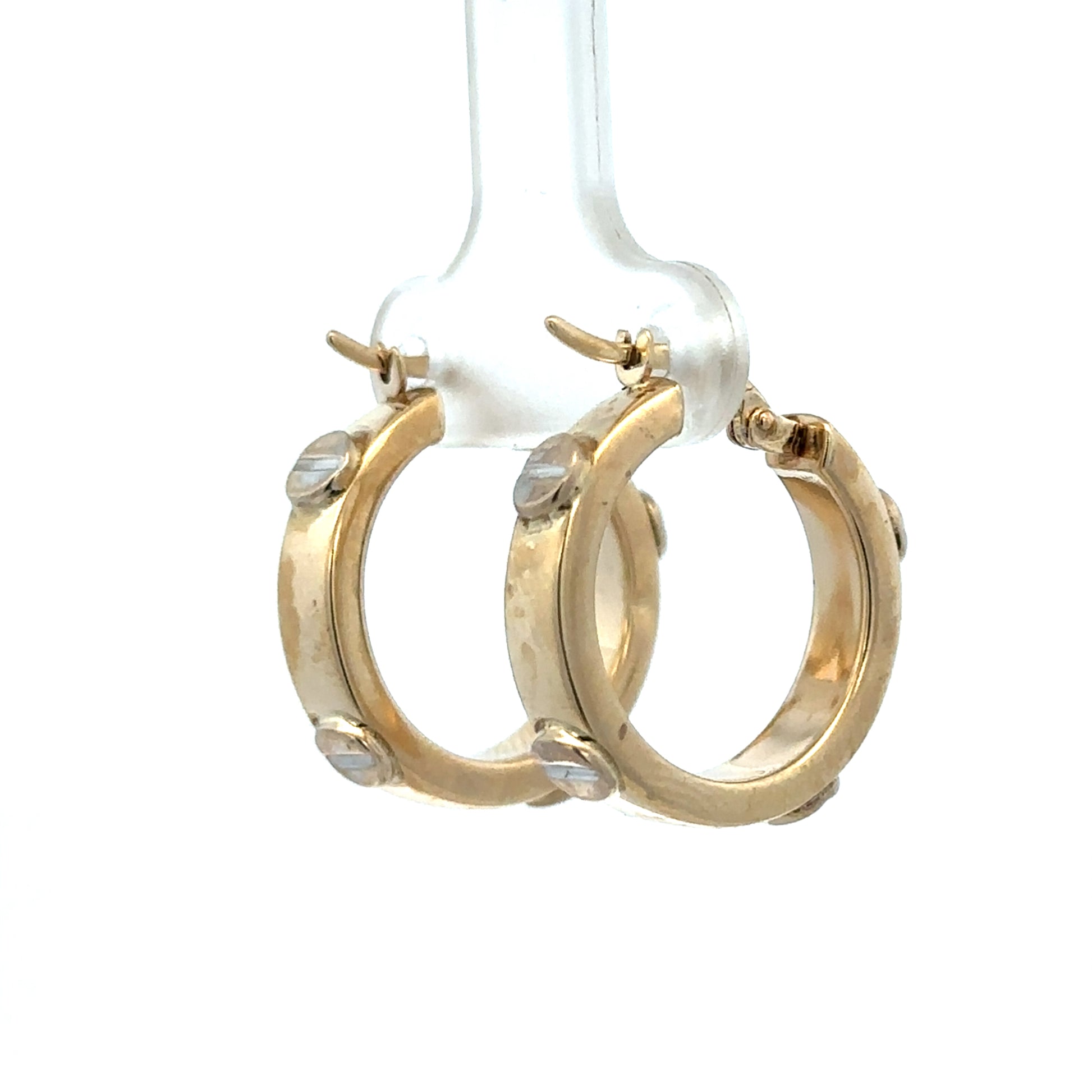 9ct yellow gold hoop earrings from Reeves and Sons, lightweight 2.9g, with a classic circular design and polished finish.