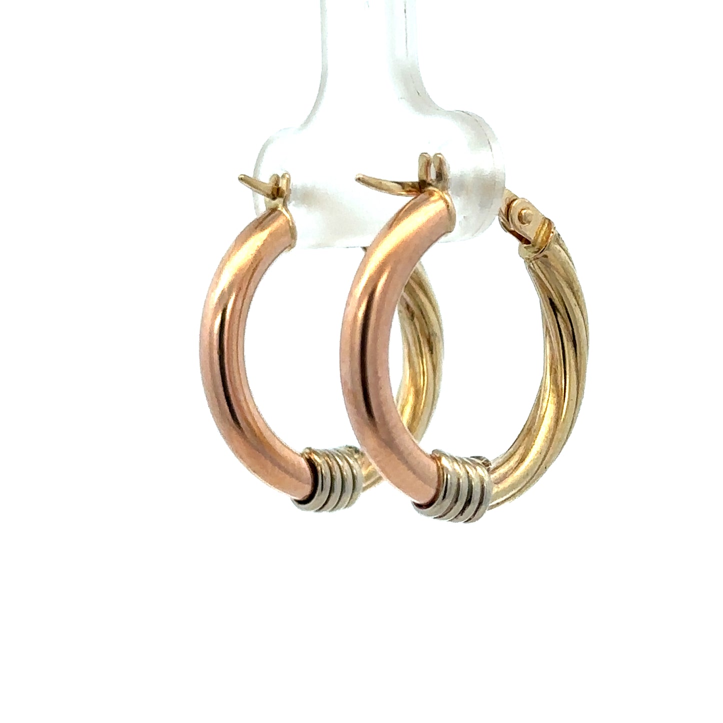 Reeves and Sons 9ct gold hoop earrings, 2.2g, showcasing classic round hoops with a polished finish.