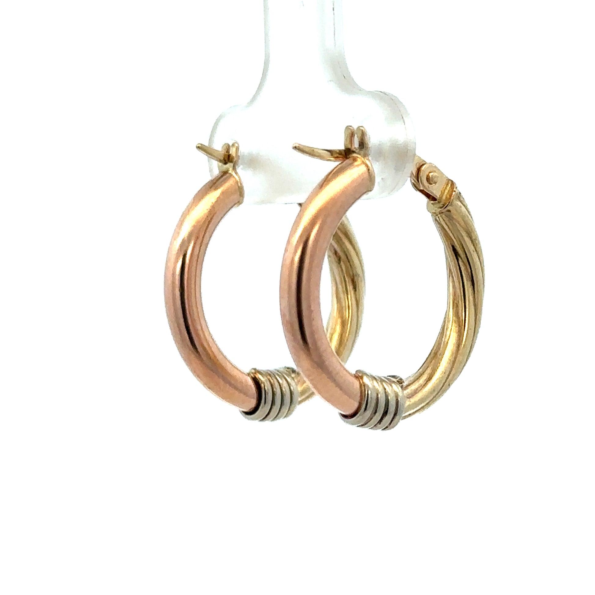Reeves and Sons 9ct gold hoop earrings, 2.2g, showcasing classic round hoops with a polished finish.