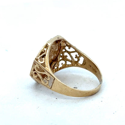9ct yellow gold ring size J1/2 (sh27525b)