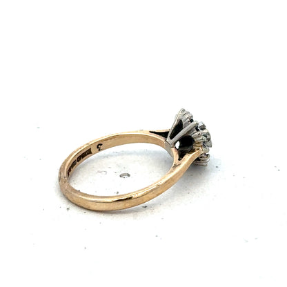 9ct yellow gold ring size J (sh25595l)