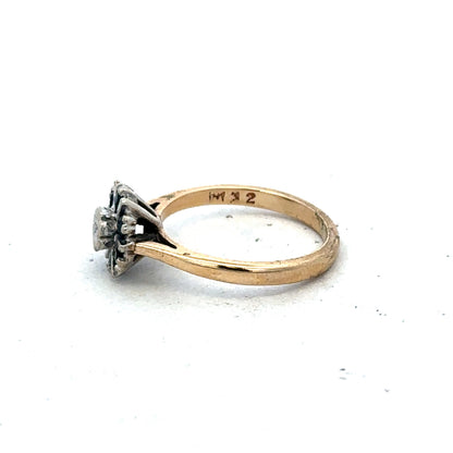 9ct yellow gold ring size J (sh25595l)