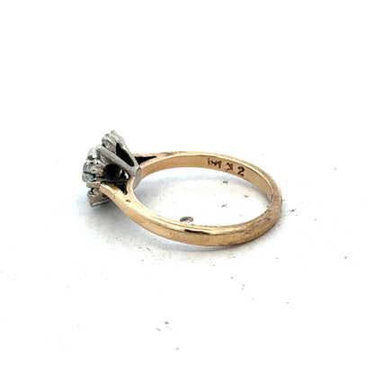 9ct yellow gold ring size J (sh25595l)