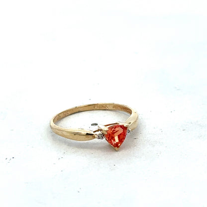 9ct yellow gold ring size N1/2 (sh25589l)