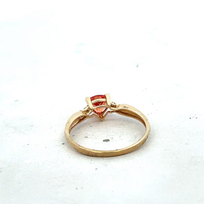 9ct yellow gold ring size N1/2 (sh25589l)