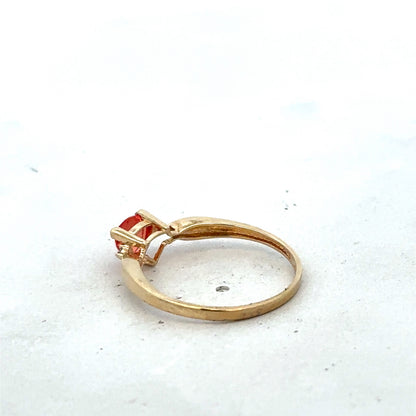 9ct yellow gold ring size N1/2 (sh25589l)