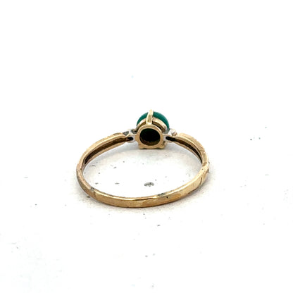 9ct yellow gold ring size S (sh25592l)