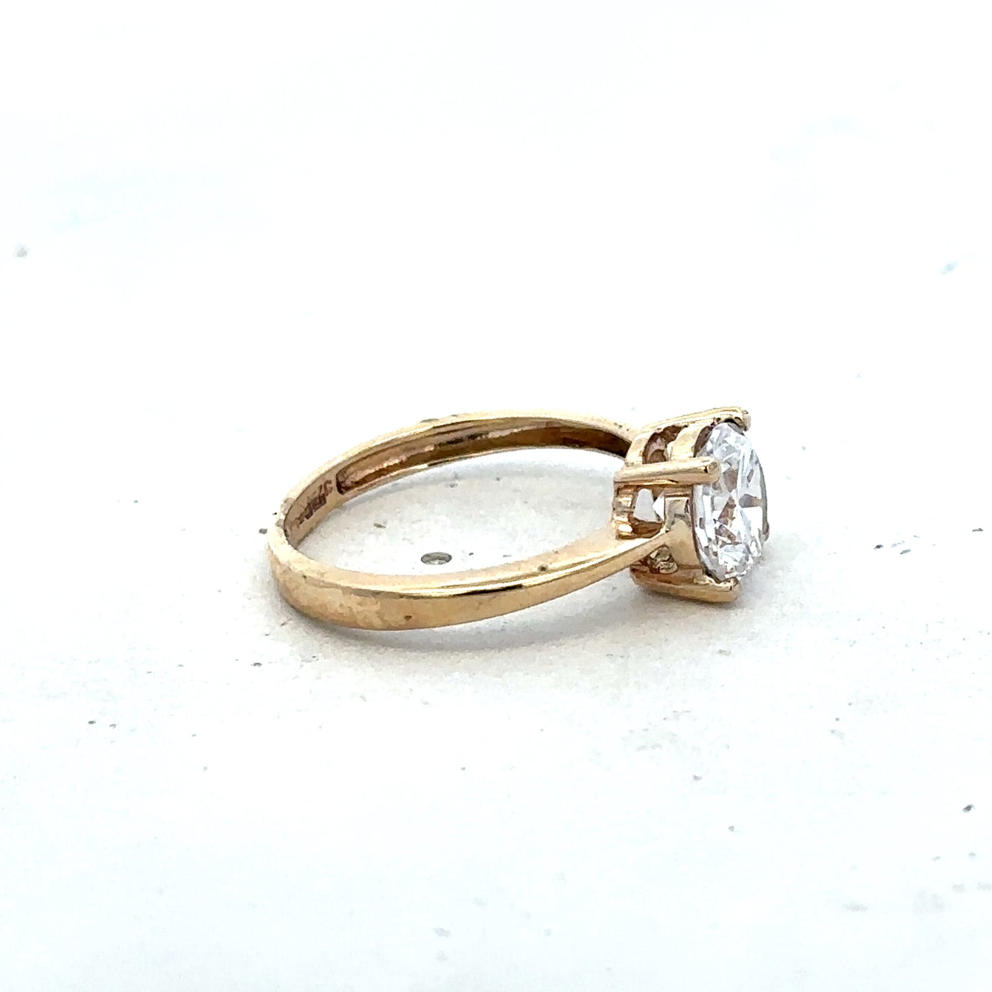 9ct yellow gold ring size P1/2 (sh25650l)